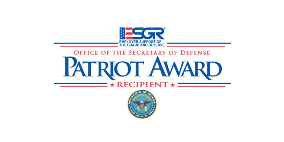 Sunrise Moving and packing recipient of the secretary of defense patriot award