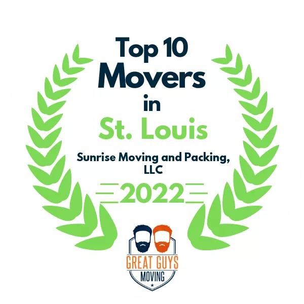 Sunrise Moving and Packing - ranked top 10 moving company in St Louis