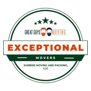 Sunrise Moving & Packing Ranked Exceptional Mover with Great Guys Moving