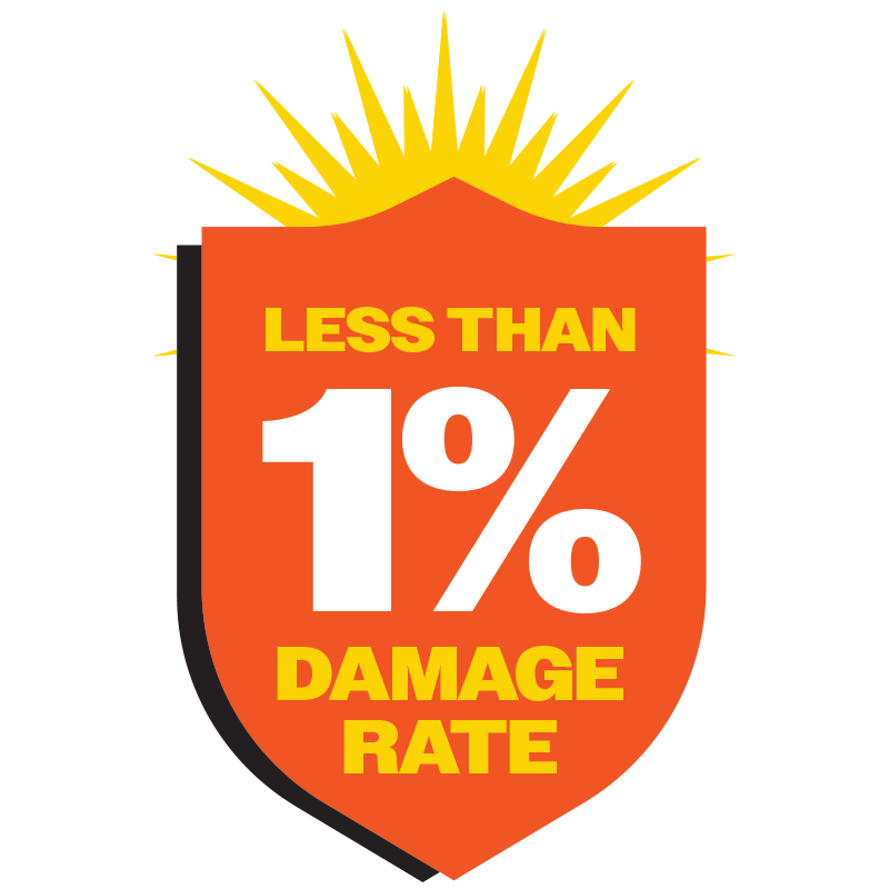 Sunrise Moving Has Less Than A 1% Damage Rate Sunrise Moving - Less Than 1% Damage Rate