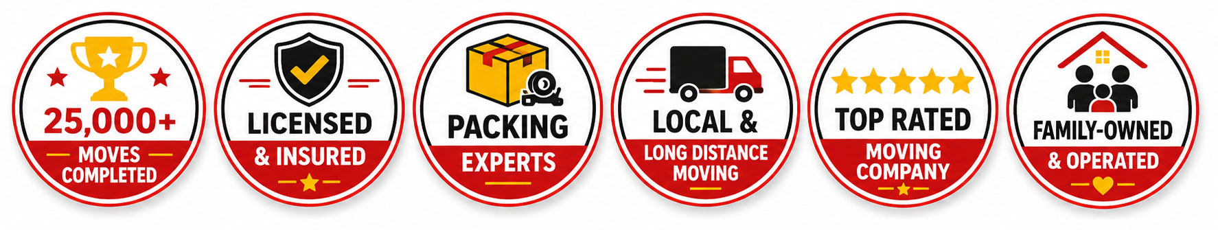 Sunrise Moving - 25,000 Moves, Licensed and Insured, Packing Experts, Local and Long Distance Moving, top Rated Moving Company, Family-Owned & Operated