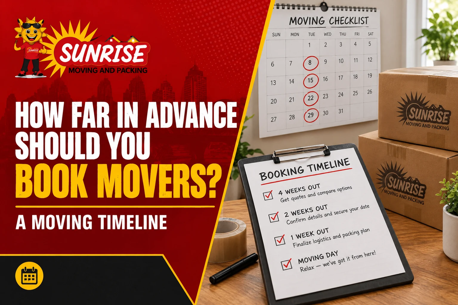 How Far in Advance Should You Book Movers?